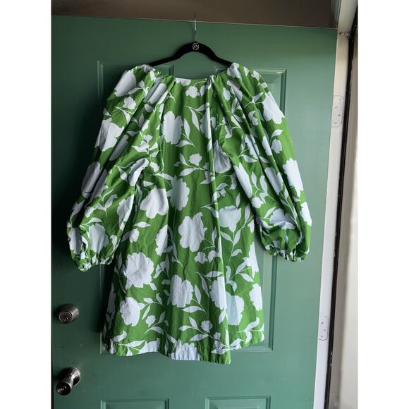 Kate Spade X Target large Classic Rose Poplin Long Sleeve Mini Dress New - Picture 7 of 11